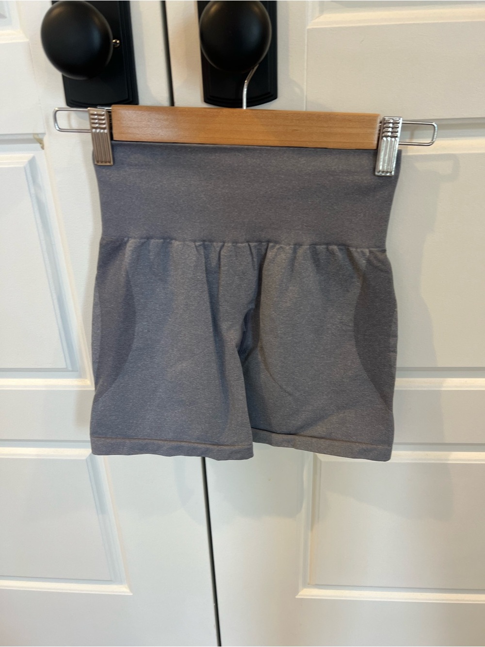 High-Waist Athletic Short in Heather Gray XS